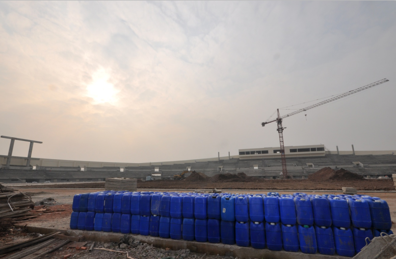 我司“辰旺”牌防水系列产品成为重庆市梁平体育场指定防水品牌